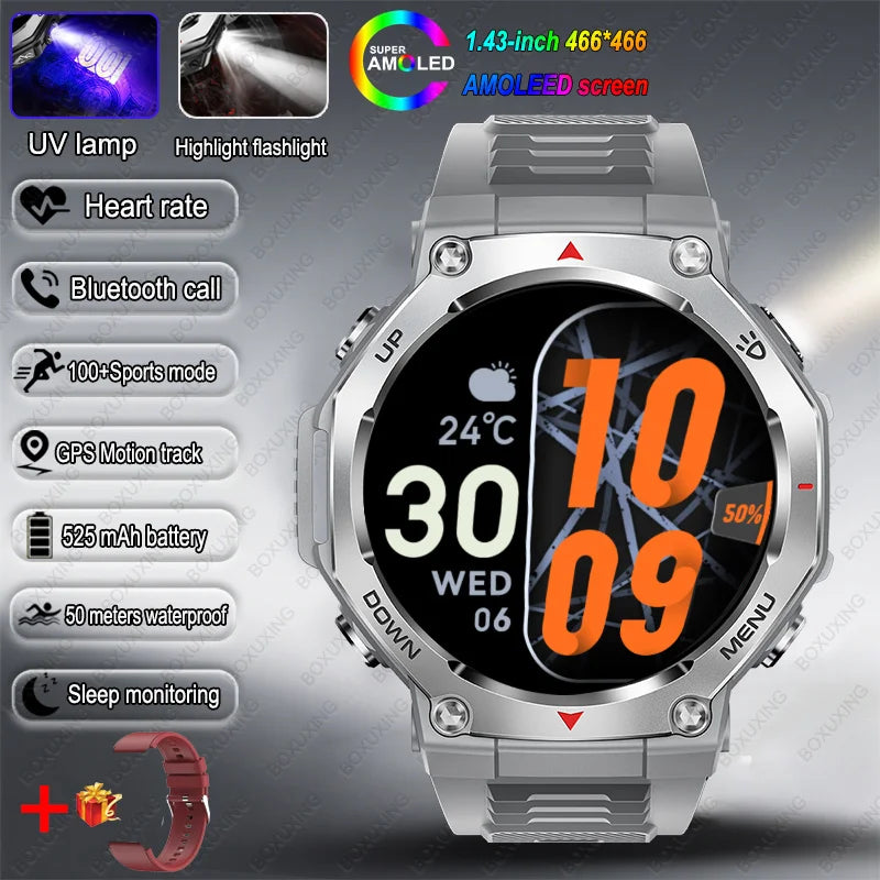 Bluetooth Calling Sports Smartwatch with 5 ATM Rating