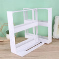 Rangement rotatif multifonction à 2 niveaux pour épices et condiments, étagère pivotante pour la cuisine ou la salle de bains, accessoire pratique pour la maison