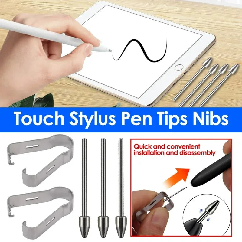 Luxury Metal Stylus Nib for Samsung S-Pen Galaxy Tab S10 Ultra S9 FE NOTE10 Replacement Nib Pressure Sensitivity Pen Tip