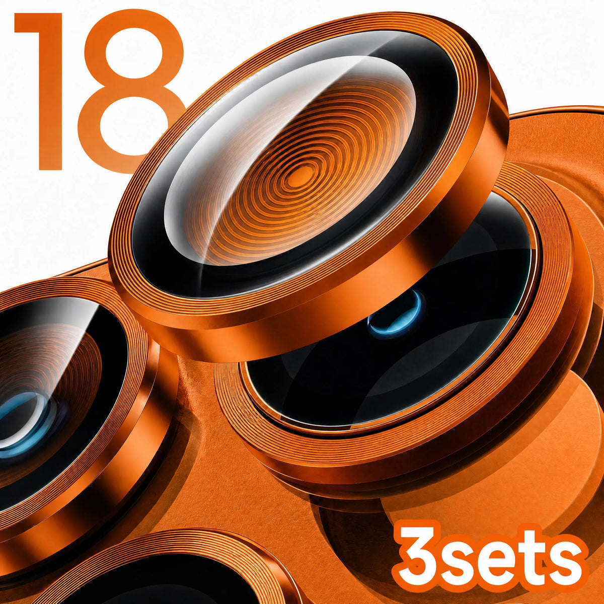 For IPhone 18 17 15 16 Pro Max Camera Lens Protector Glass Metal Ring Easy Installation Cover For Iphone 18 Pro Max Accessories