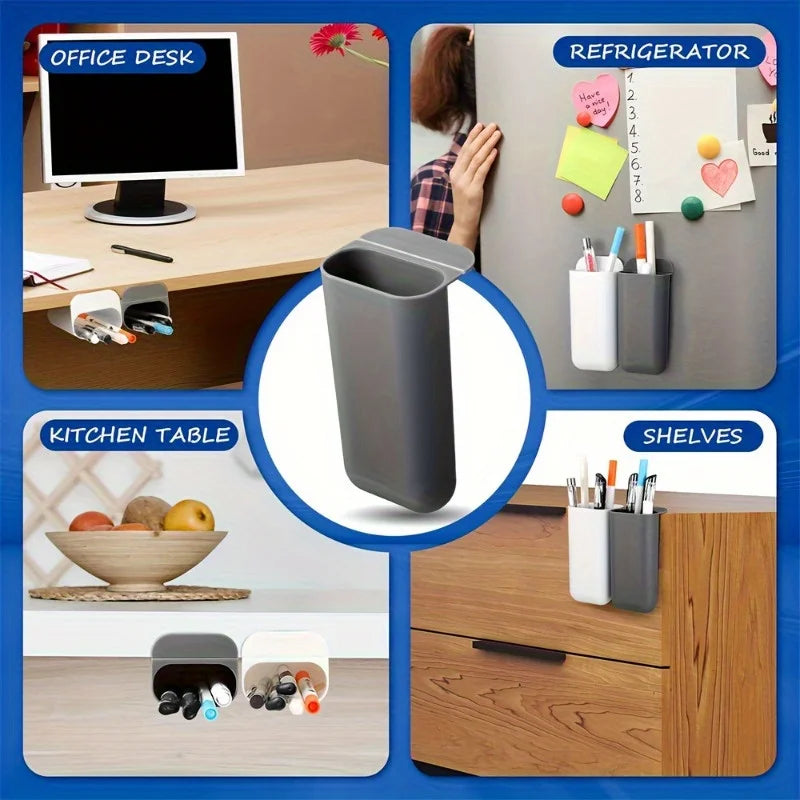 Clip-On Desk Pen Holder, 1- or 2-Piece Set