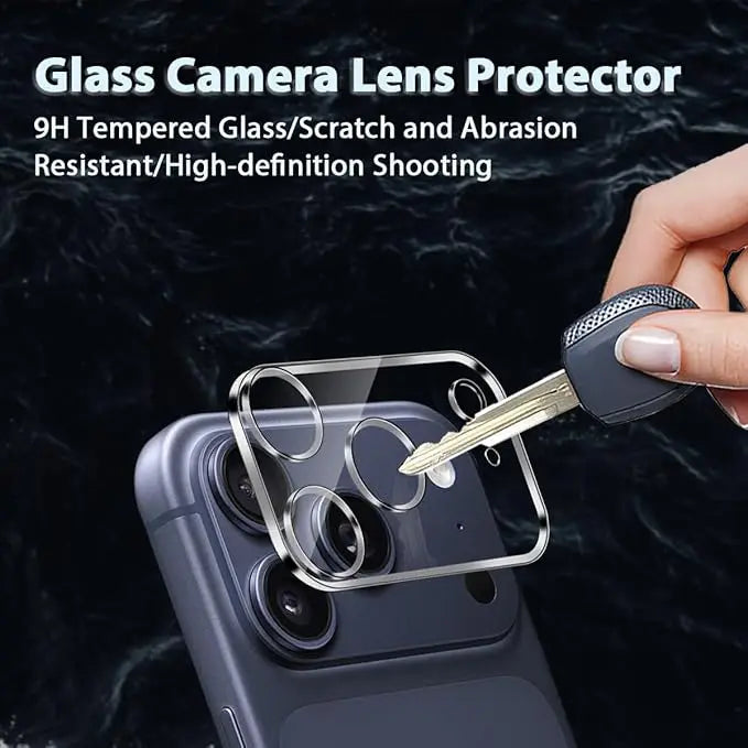 5Pcs Tempered Glass Camera Lens Screen Protector for iPhone 17 18 Pro Max Air 16 Plus 15 14 13 Mini 17Pro Protection Film