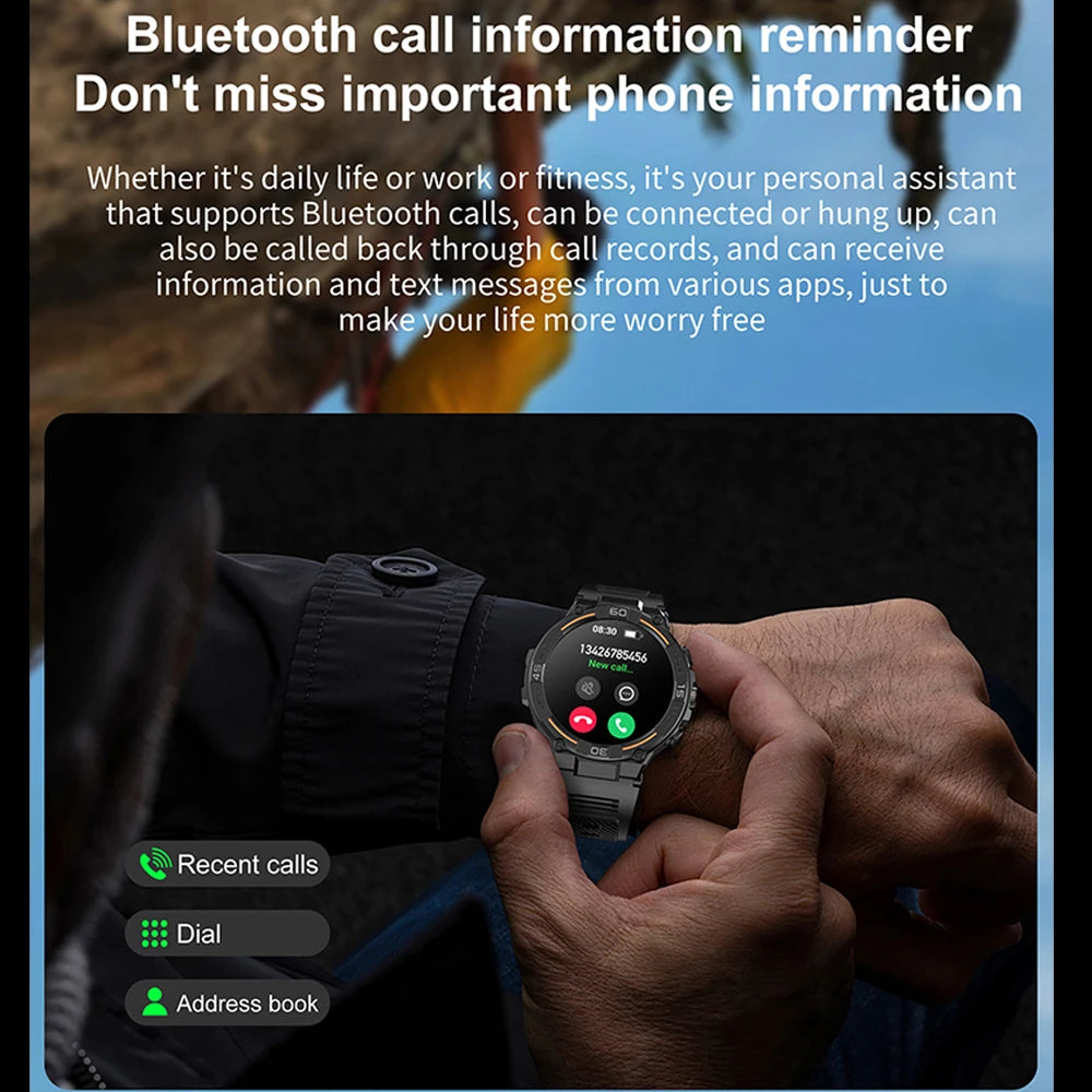 ChiBear 1.52″ TFT smartwatch with Bluetooth calls