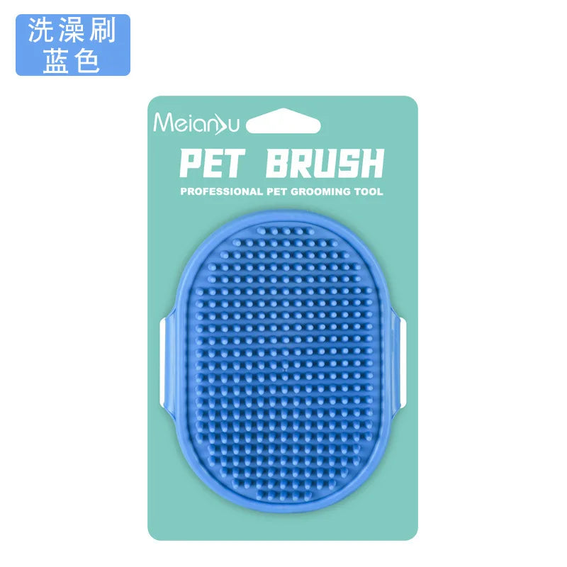 Portátil, fácil de limpiar, ¡perfecto para perros y gatos! Cepillo para mascotas, cepillo multiusos para el aseo, baño y masaje de mascotas -