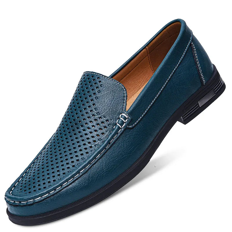 Leder Herrenschuhe Slipper Büro Business Schuhe Hochzeit Party Herren Anzugschuhe Atmungsaktiv Fahren Bequeme Slipper Mokassins
