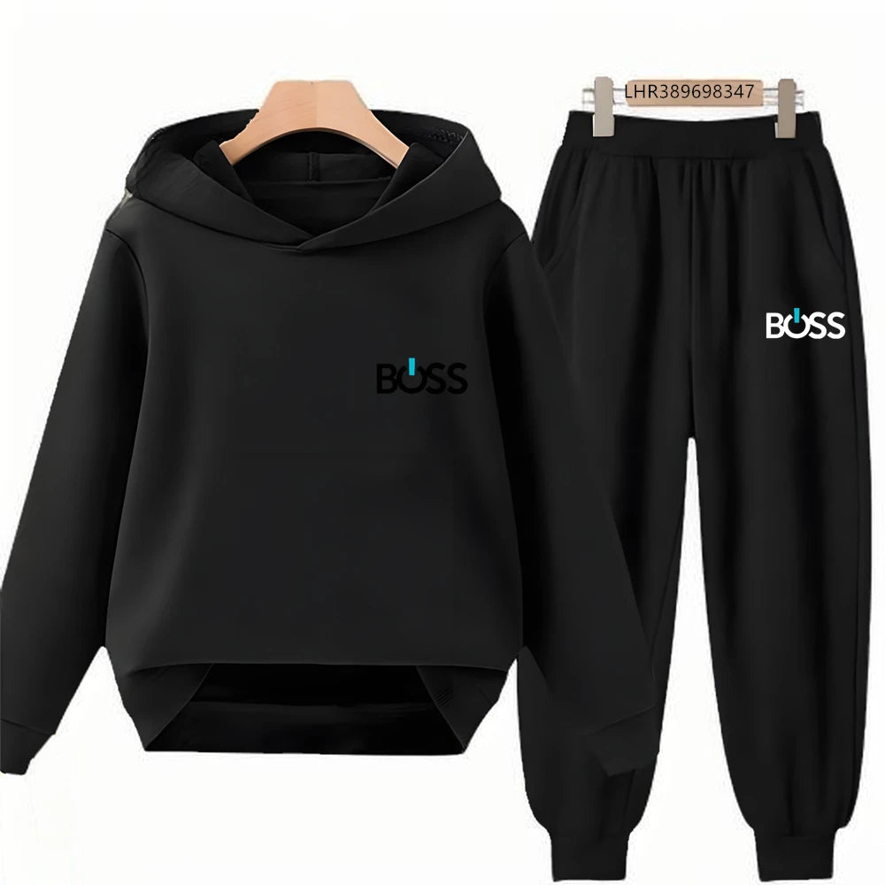 Children’s Printed Hoodie and Trousers Set