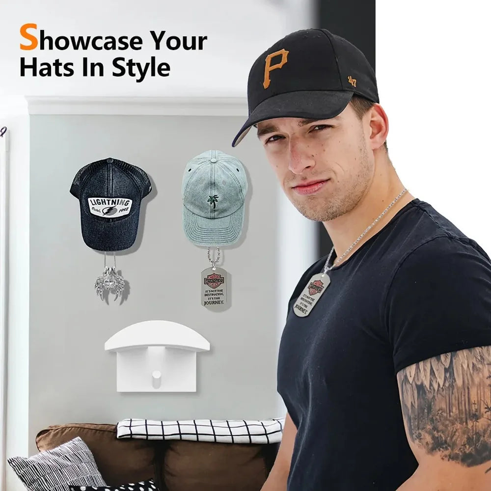Boîte de rangement pour 2/4/8/10 casquettes de baseball, sans perçage, porte-casquettes portable, support pour casquettes et accessoires, organisateur de casquettes