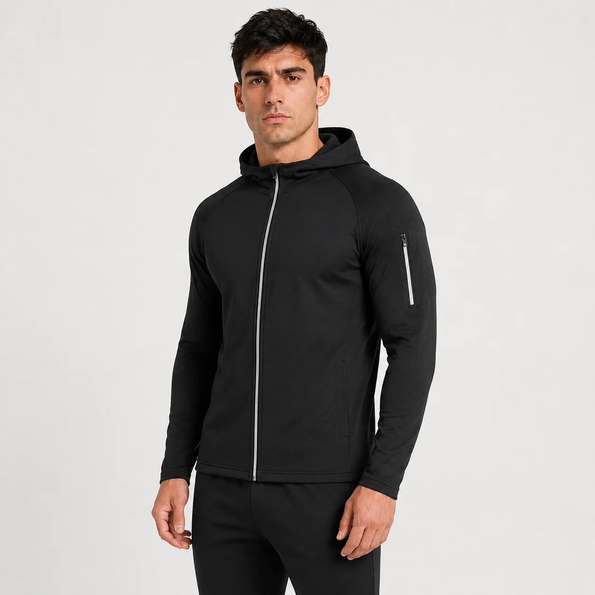 Maglia sportiva uomo a maniche lunghe girocollo