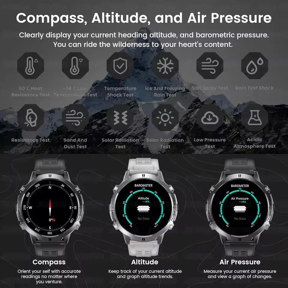 GUHUAVMI X3 smartwatch AMOLED da 1,73″ con GPS e chiamate Bluetooth
