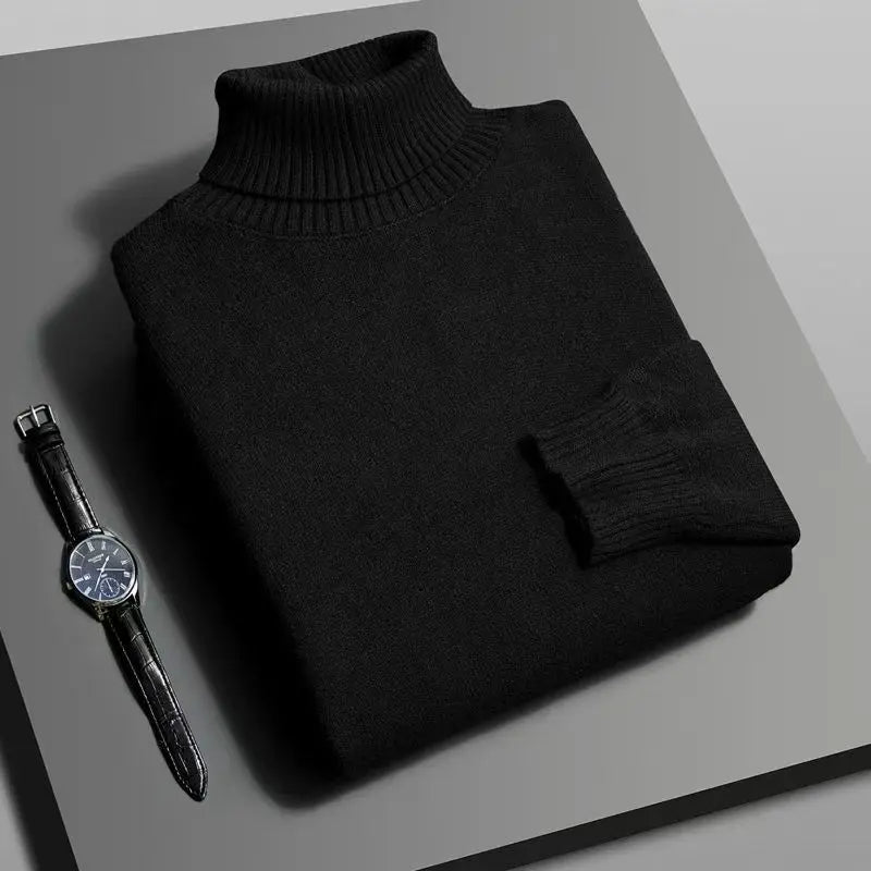 Maglione uomo a collo alto a maniche lunghe