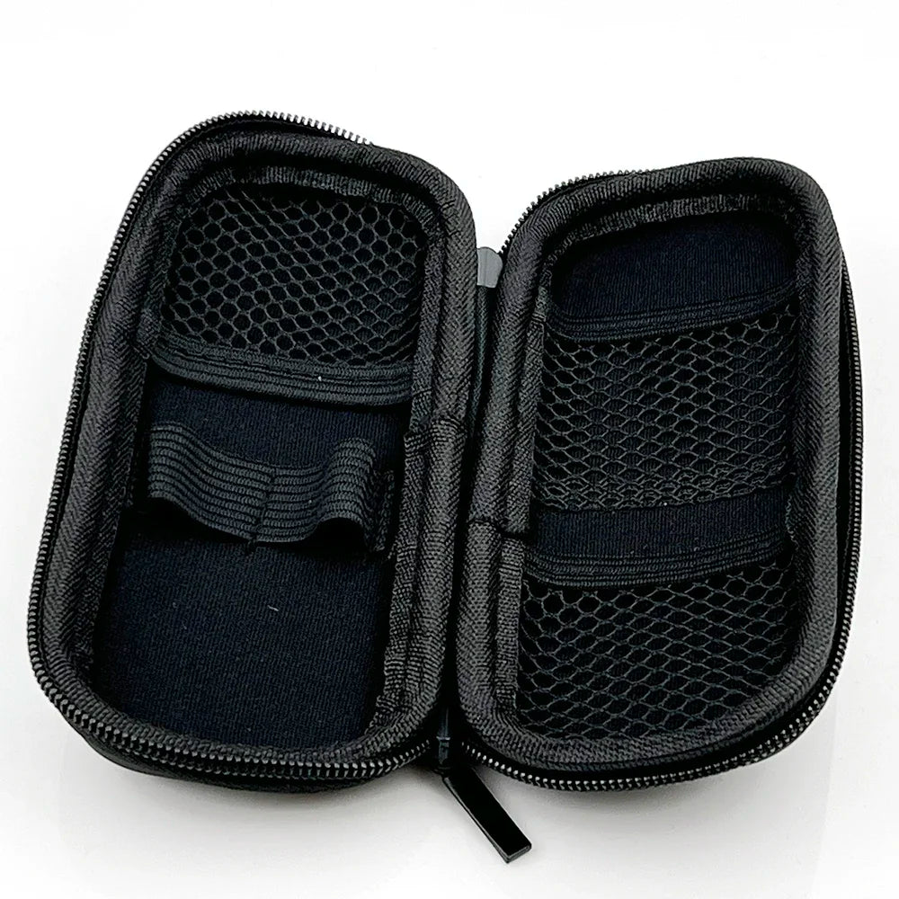 Estuche de transporte con cremallera EGo Storage Bag para kits de bricolaje CE4 MT3 Ego Evod, funda protectora de piel para cigarrillos de tamaño mediano