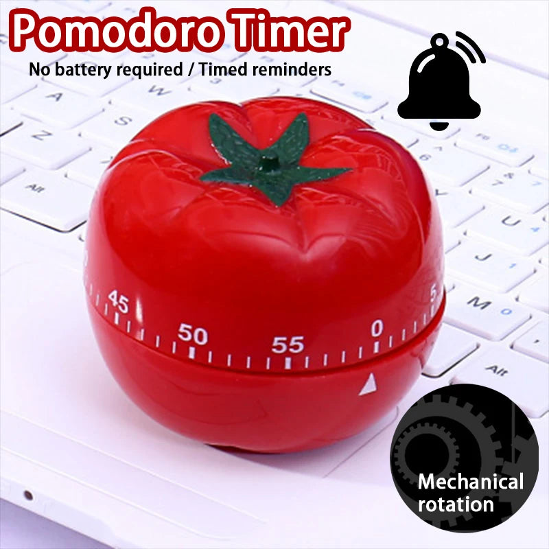 Minuteur de cuisine tomate, réveil mécanique à compte à rebours, rappel électronique, outil de chronométrage pour la cuisine et les jeux