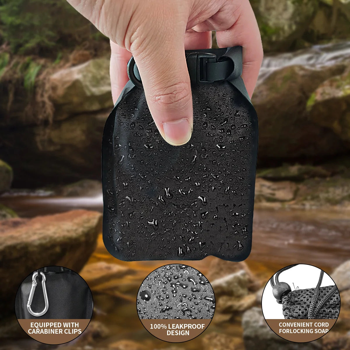 Soap Bar Case - Waterproof & Leakproof Bar Soap Travel Case, Quick Dry Soap Pouch for Outdoor TravelStandard Soap Bars