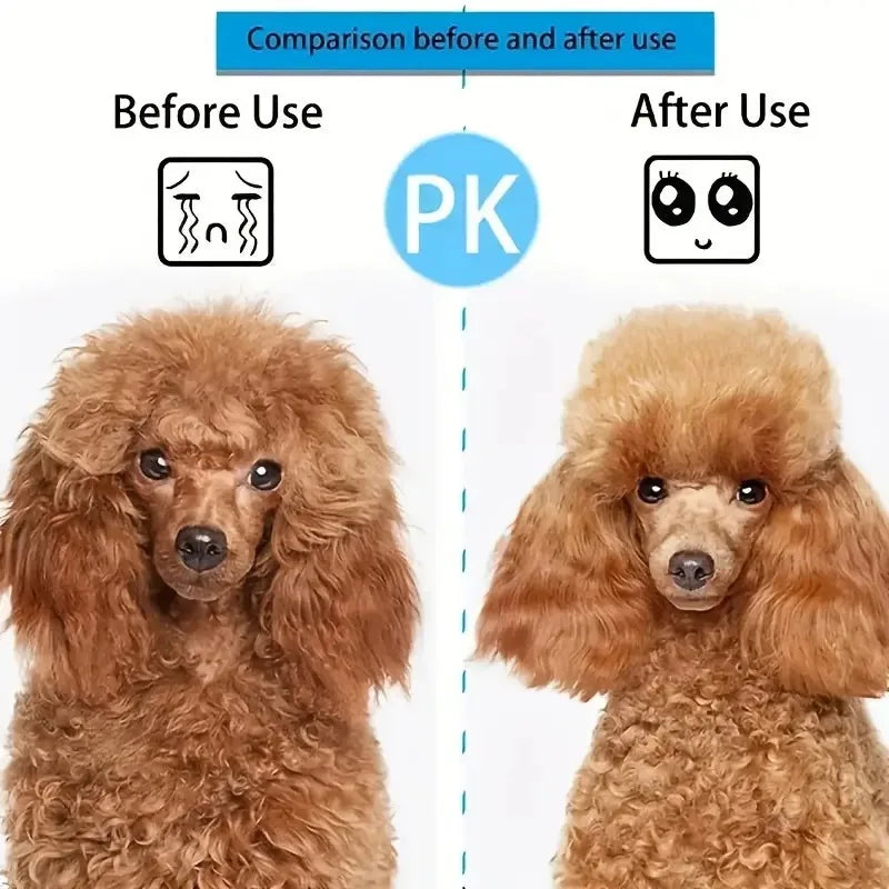 Brosse de toilettage Easy-Clean pour animaux, élimination des poils en un clic avec bouton autonettoyant – Spéciale chats et chiens, utilisable en toute saison