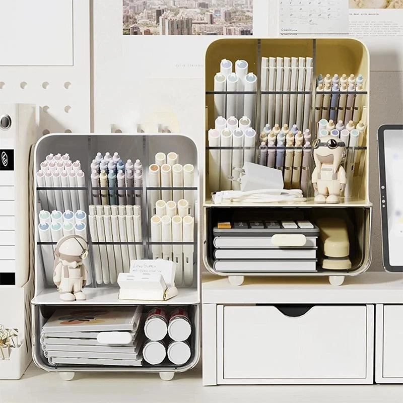 Clear Multi-Layer Plastic Pen Organizer