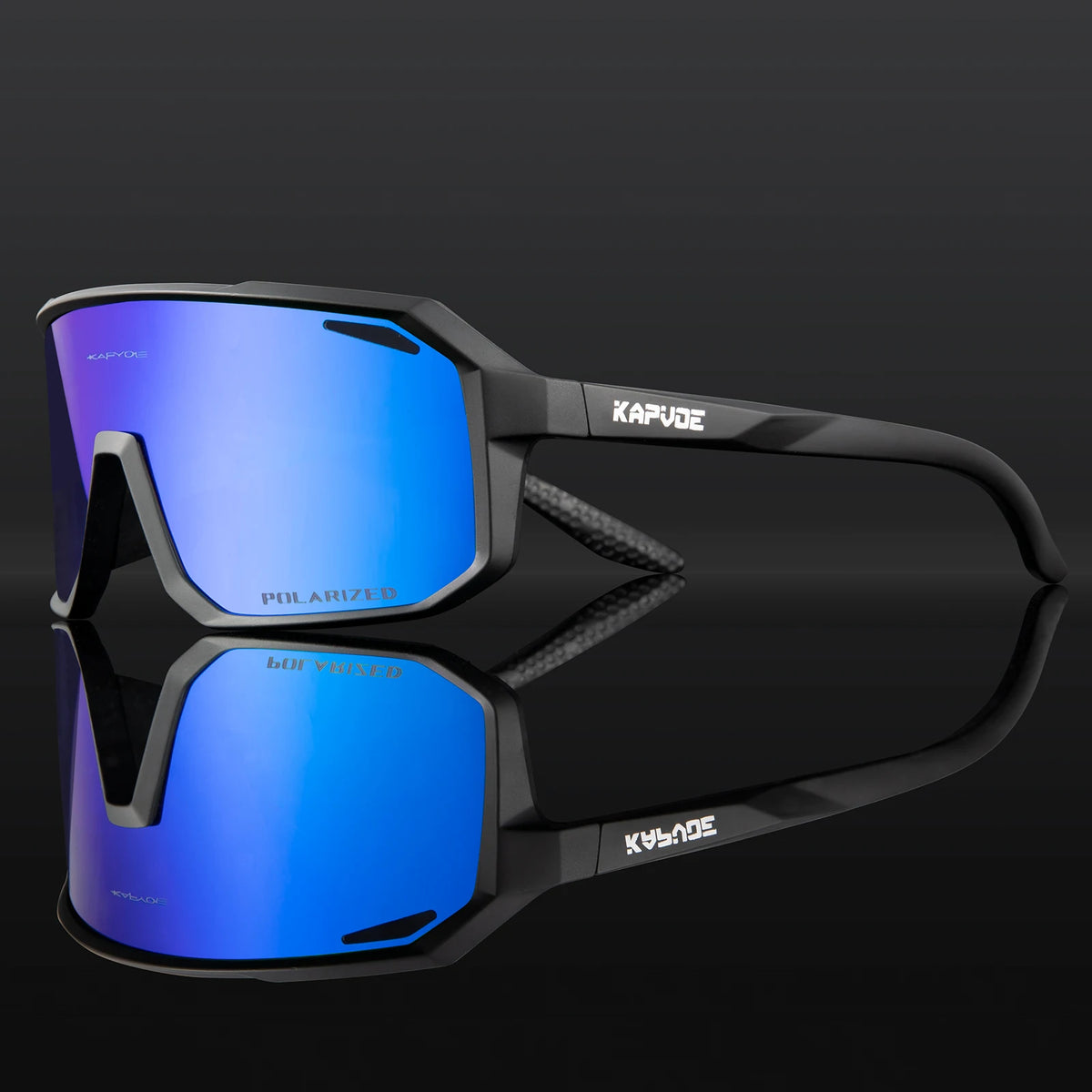 Kapvoe Cycling Glasses Men's Cycling Sunglasses MTB UV400 Polarized with Built-in Myopia Frame Bicycle Goggles Outdoor Sports Eyewear