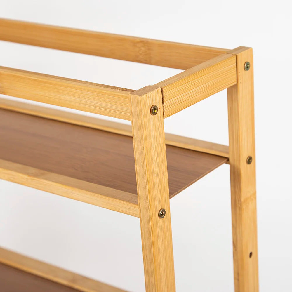 Three-Tier Bamboo Desktop Storage Rack, 50 cm