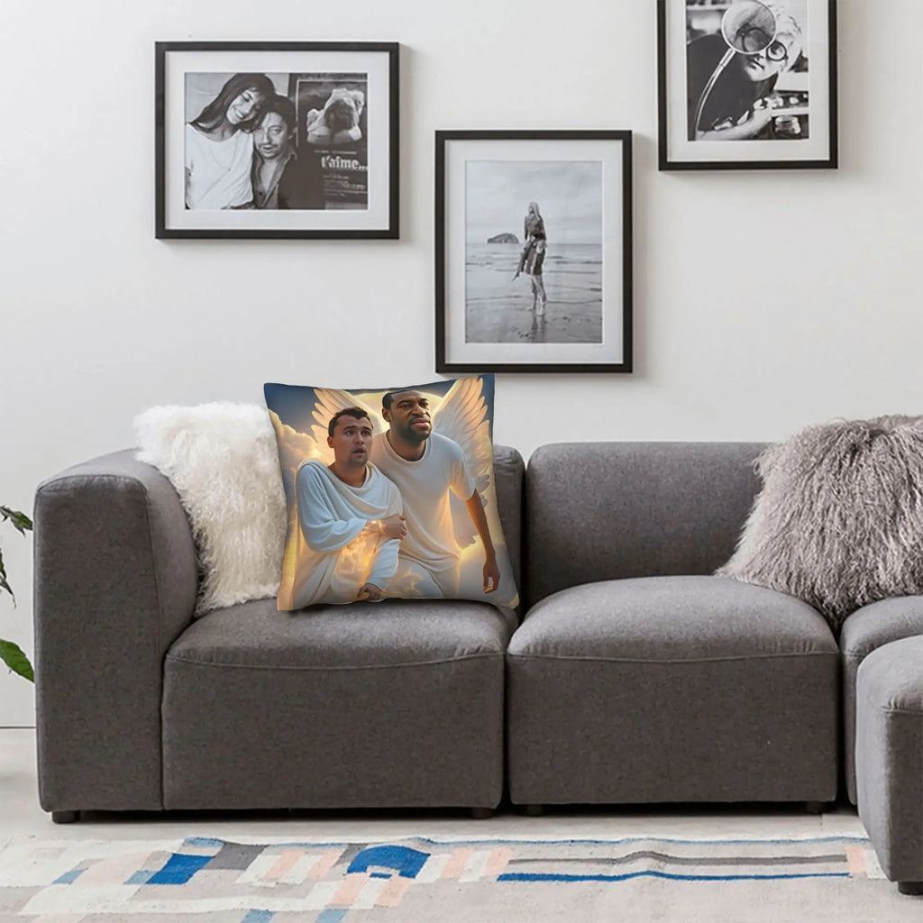 Charlie-Kirk- & George-Floyd-Kissenbezug – Gemütlicher Kissenbezug für Couch, Sofa oder Schlafzimmer, süßer und lustiger Kissenbezug