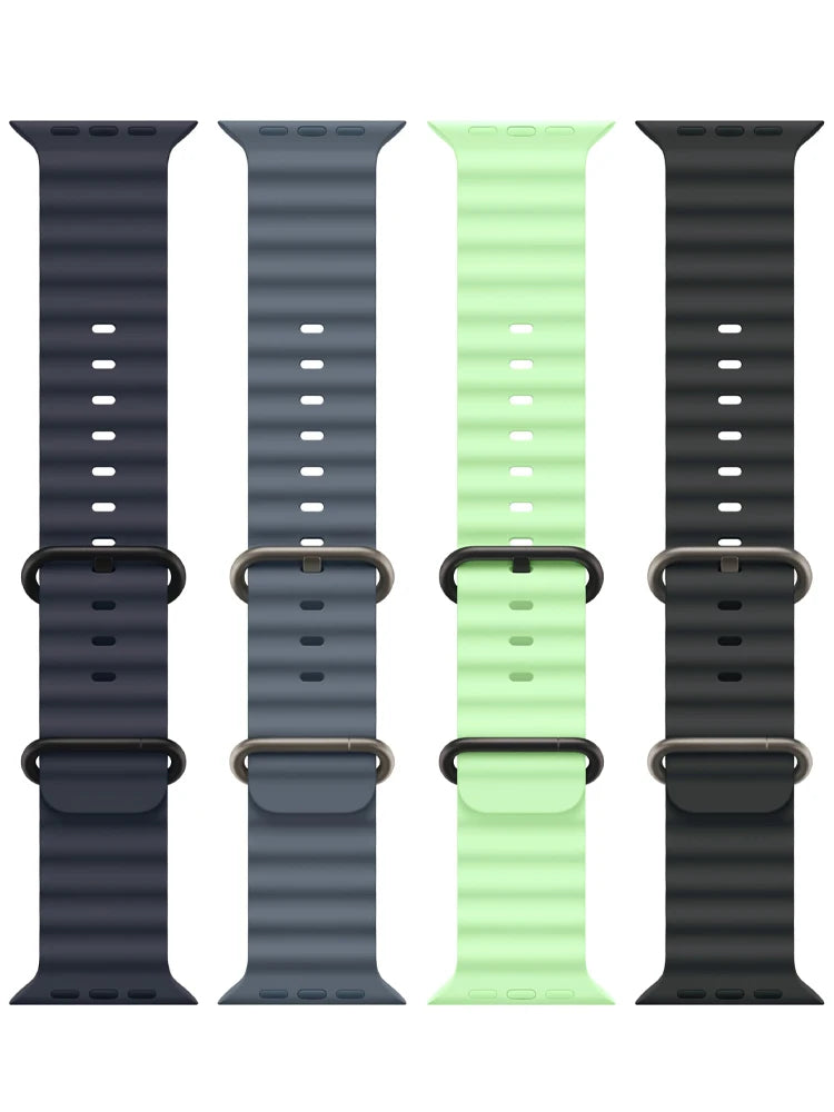 Ocean Strap for Apple Watch Ultra 4 3 2 Band 49mm 46mm 44mm 40mm 45mm 41mm 42mm Correa Bracelet iWatch Series 12 11 10 9 SE 8 7