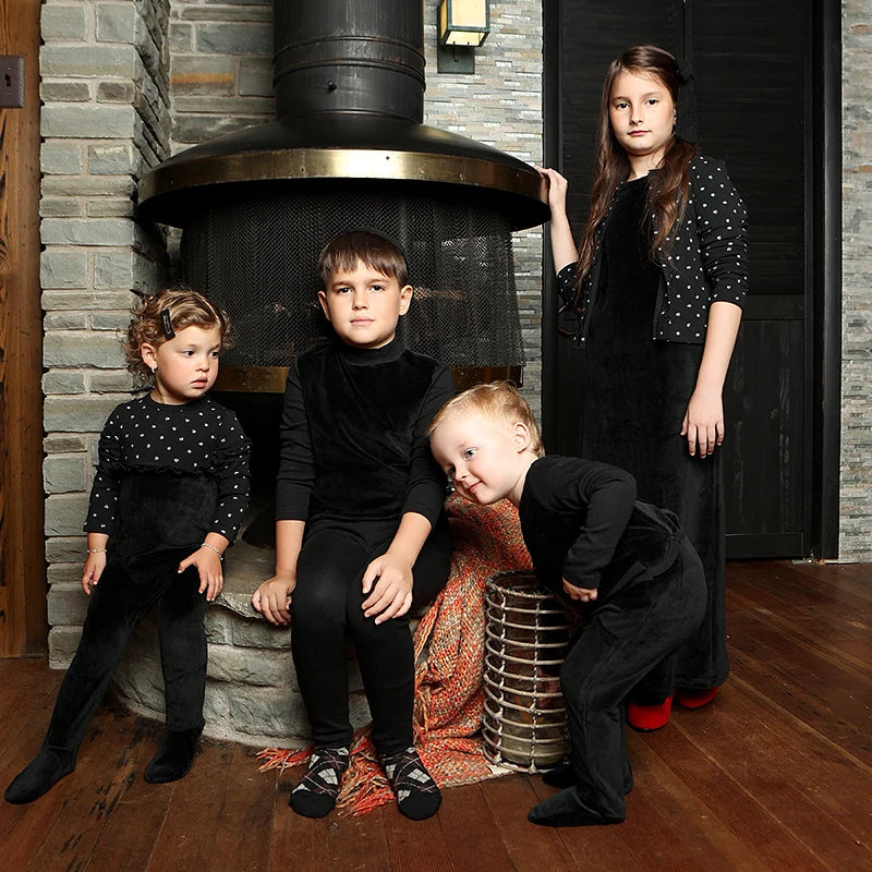 Children’s Velour and Ribbed Two-Piece Loungewear Set