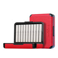 Étui en cuir litchi, boîte à cigarettes portable pour IQOS ILLUMA/ILLUMA ONE/ILLUMA PRIME, étui de protection pour accessoires de fumeur