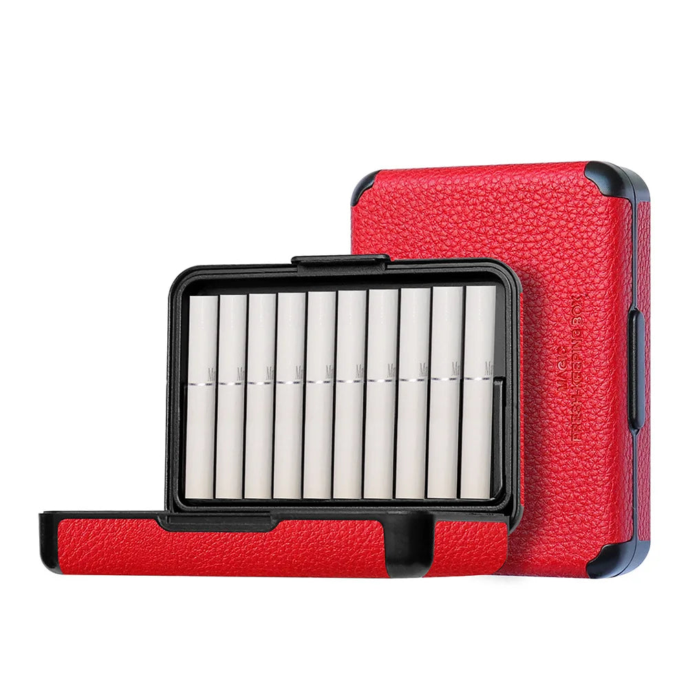 Étui en cuir litchi, boîte à cigarettes portable pour IQOS ILLUMA/ILLUMA ONE/ILLUMA PRIME, étui de protection pour accessoires de fumeur