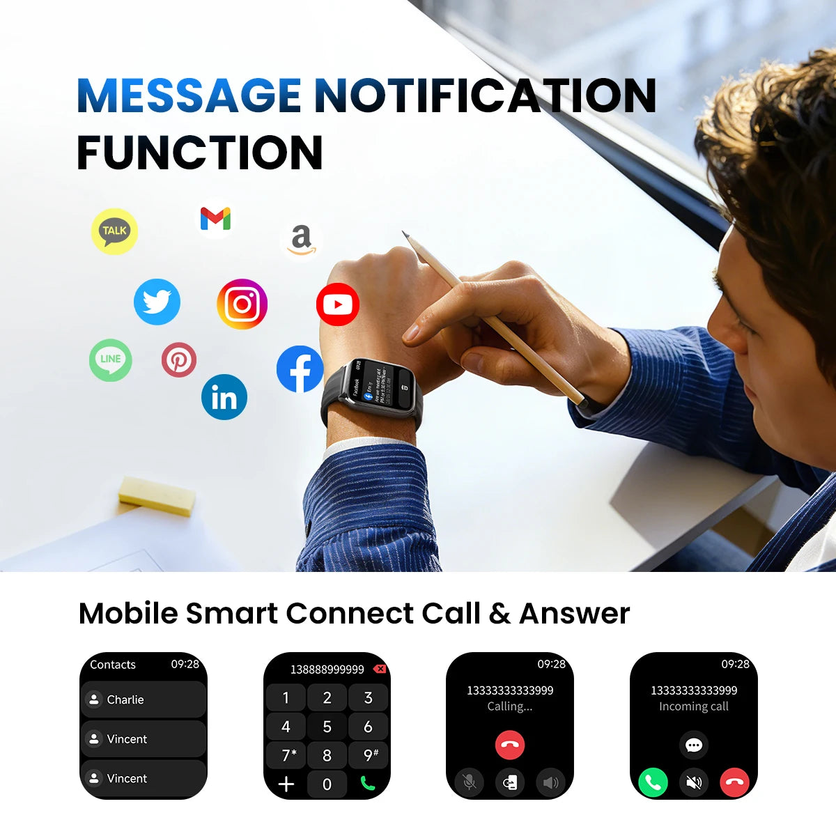 HAYLOU Watch 3 AMOLED Bluetooth Calling Smartwatch