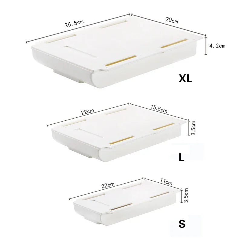 Self-Adhesive Under-Desk Storage Drawer