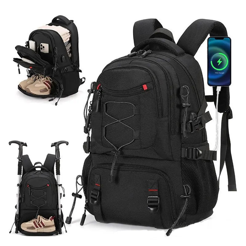 New Travel Backpack for Women and Men Large Capacity Outdoor Hiking Mountaineering Backpacks Business Trip 16 inch Laptop Bag