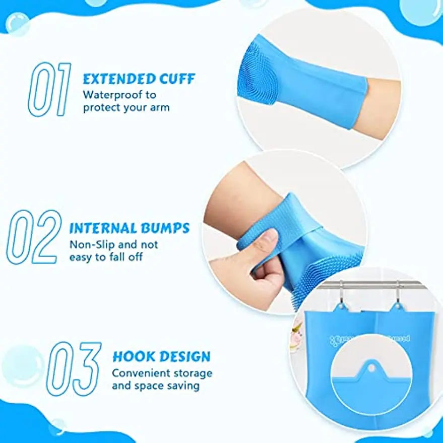 Gants de bain pour toilettage d’animaux, chien et chat, brosse à shampoing, masseur magique, éponge nettoyante en silicone pour enlever les poils