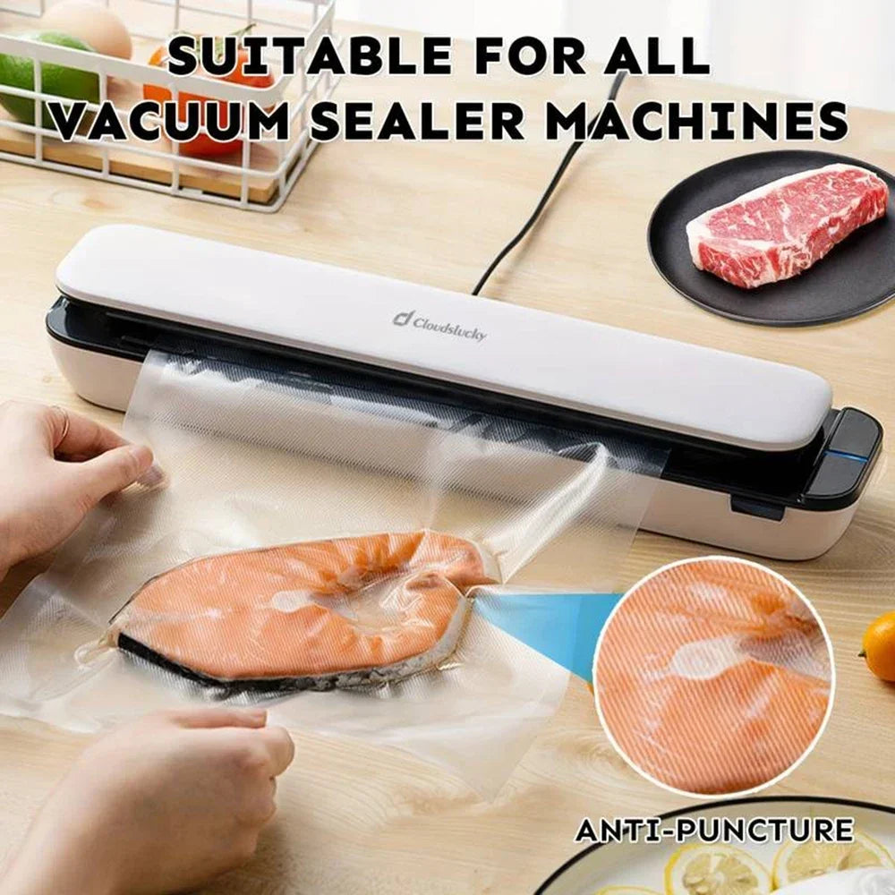 50 sacs sous vide premium, fraîcheur et conservation des aliments, réutilisables, sans BPA, sacs de conservation sous vide, organisateur de cuisine