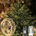 50M-100M Cluster String Lights Firecracker Fairy Lights Christmas Tree Lamps For New Year Garden Party Christmas Decoration