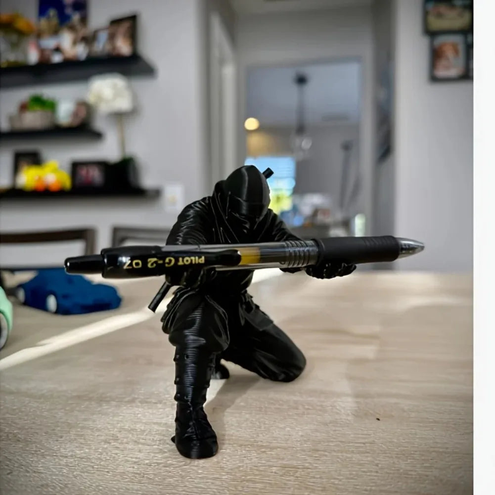 Samurai-Style Plastic Pen Holder