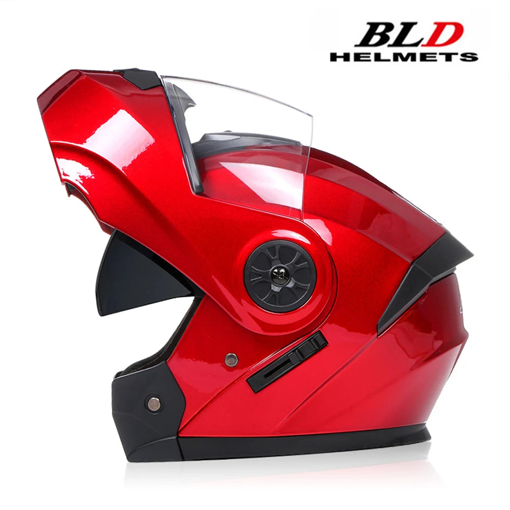 Modular Double Sun Visor Mtorcycle Helmet Men Women Classic Flip Up Riding DOT ECE Approved Racing Protective Casco Capatece