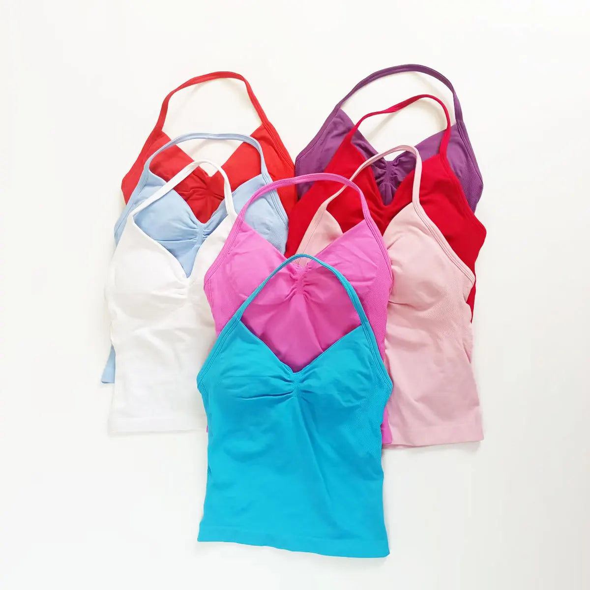 Women’s Seamless Strappy Longline Yoga Top
