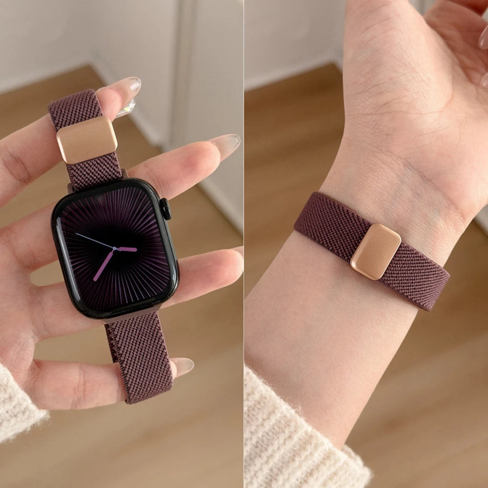 Cinturino elastico in nylon compatibile con Apple Watch