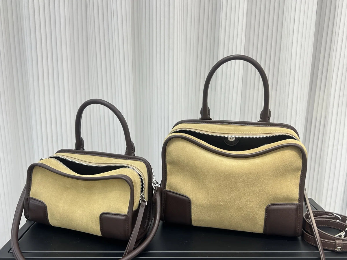 2026 Luxury Brand Design Women Shoulder Bags Top Quality Genuine Leather Women Handbags Fashion Street Style Bowling Bags Woman