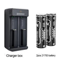 NOHON 2-4 Stück wiederaufladbare 21700-Akkus mit Ladegerät, 5000 mAh, hohe Kapazität, 30 A, lange Lebensdauer, für Haushalt/Gewerbe