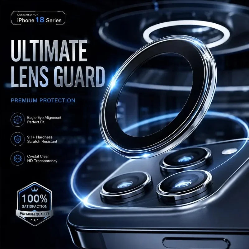 Hard PC Anti‑Scratch Individual Camera Lens Protector HD Lens Cover Cap for IPhone Duo 18 17 Pro Max 17Air Phone Accessories