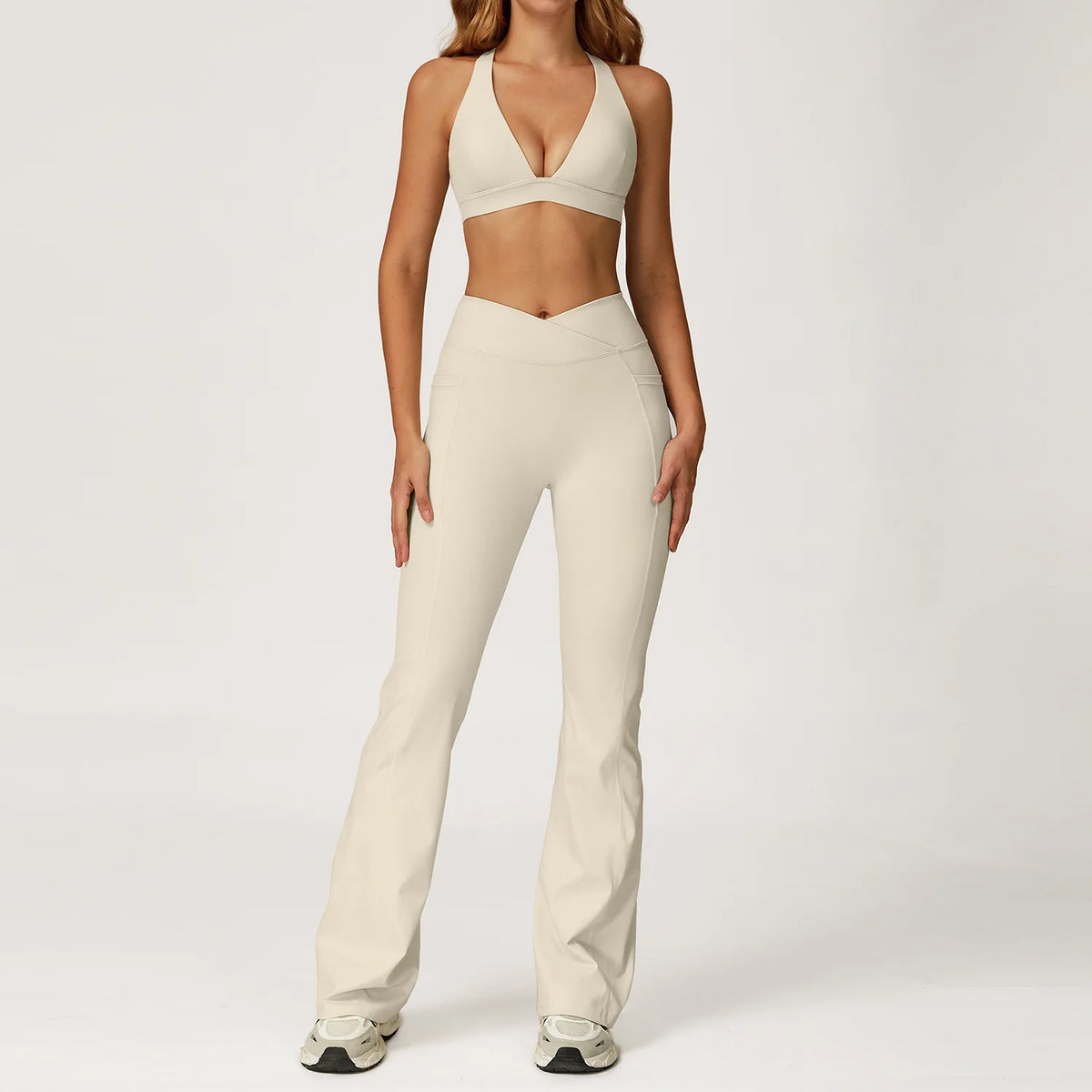 Ensemble yoga femme, 2 pièces, haut et legging