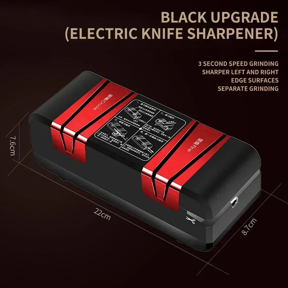 Aiguiseur Électrique Multifonction Automatique pour tournevis plats, ciseaux et couteaux, aiguiseur électrique rapide