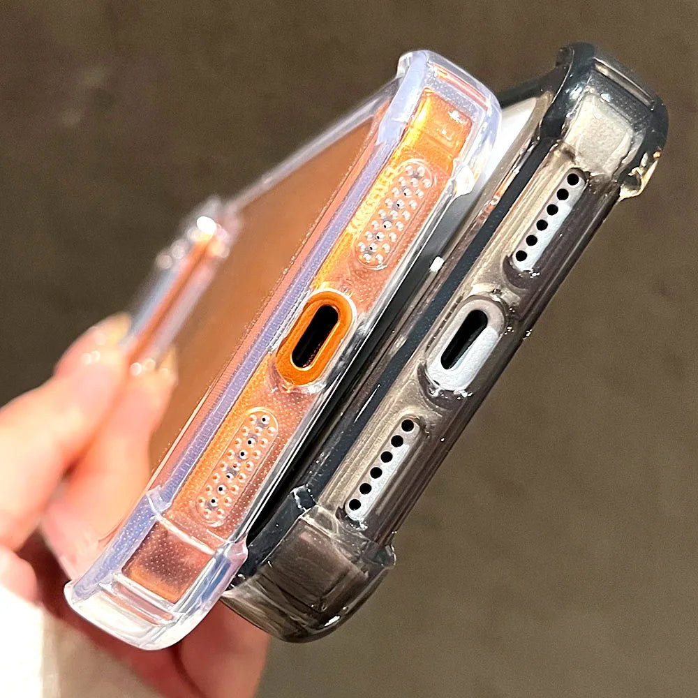 Shockproof Bumper Protector, HD Clear Acrylic Phone Case for iPhone 18/17/16/15/14/13/12/11 Pro Max, Transparent Back Cover Case