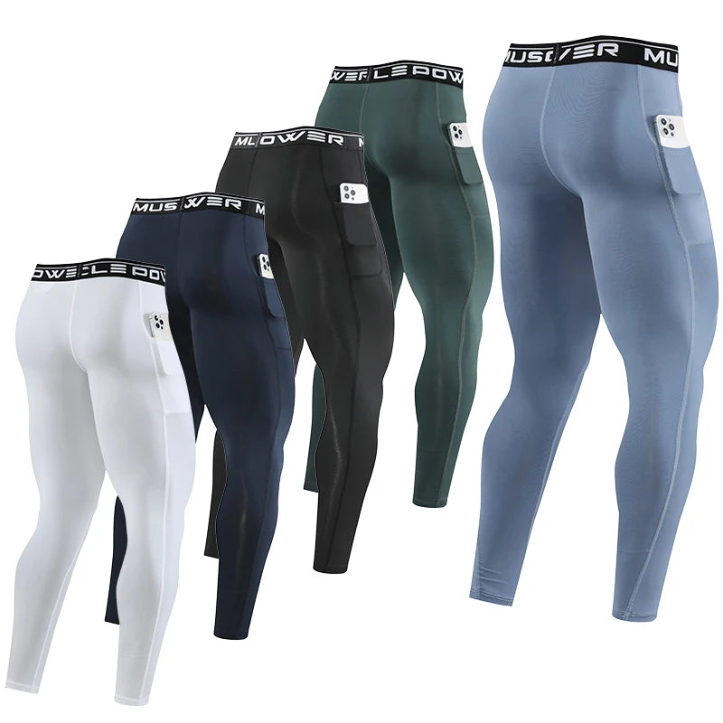 Men’s Running Tights and Compression Sports Pants