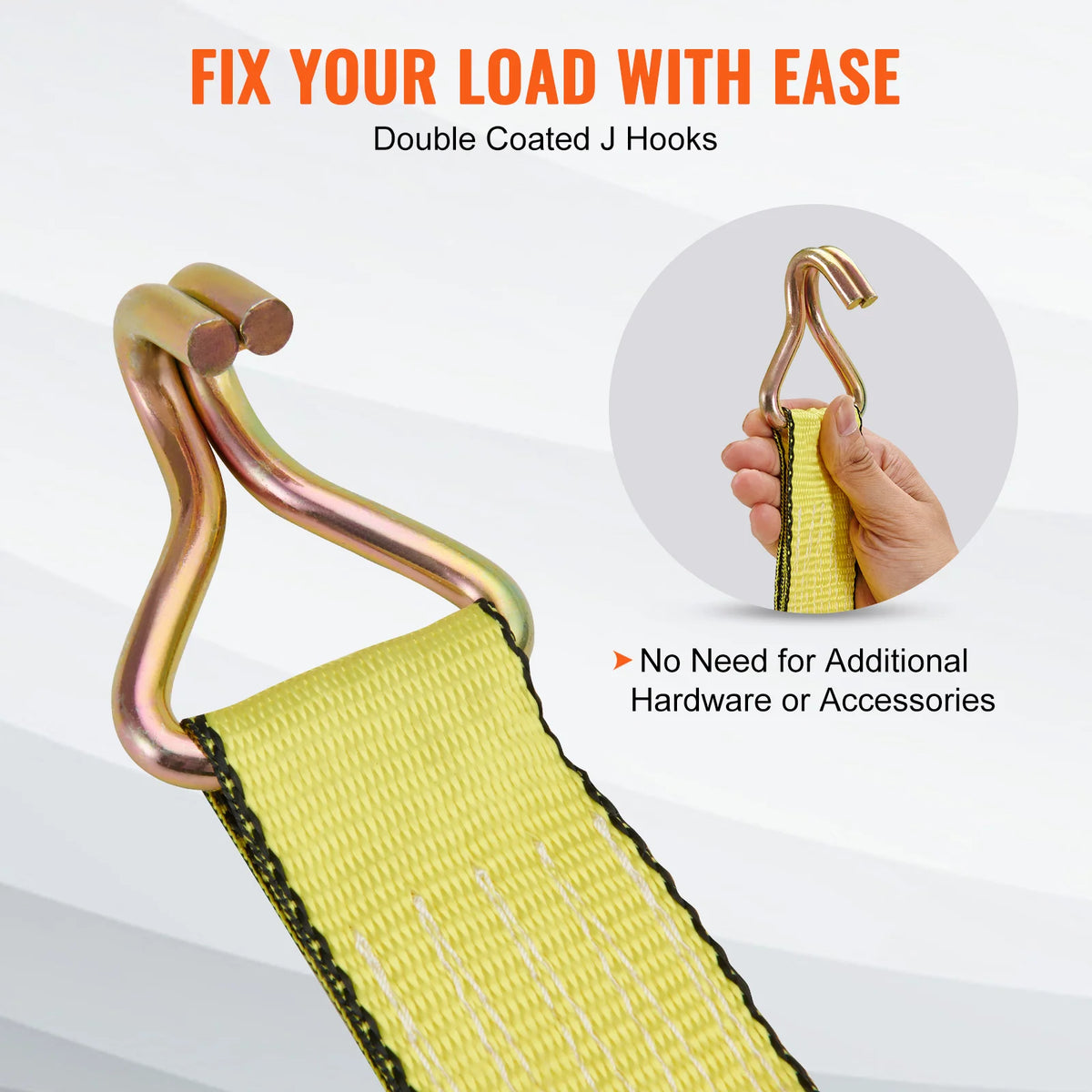 SucceBuy 4 uds. Correa de amarre con trinquete de 2/4/8 M, cinta de carga con tensor de hebilla de metal, cincha resistente para equipaje, coche y motocicleta