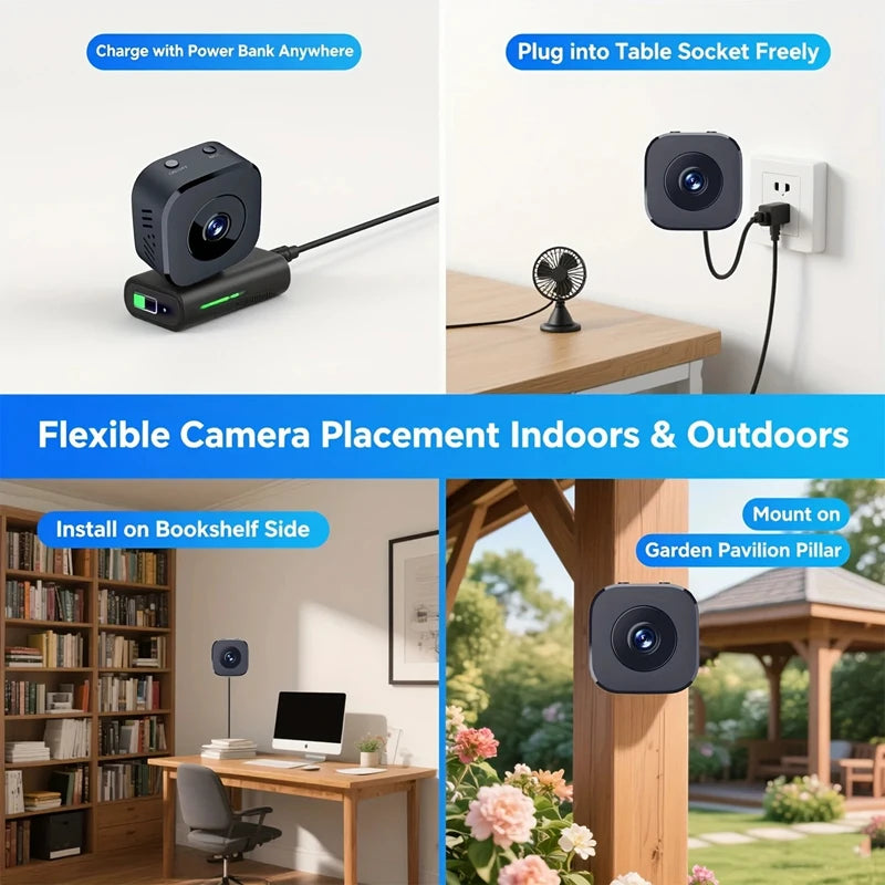 Mini telecamera Wi-Fi con audio bidirezionale