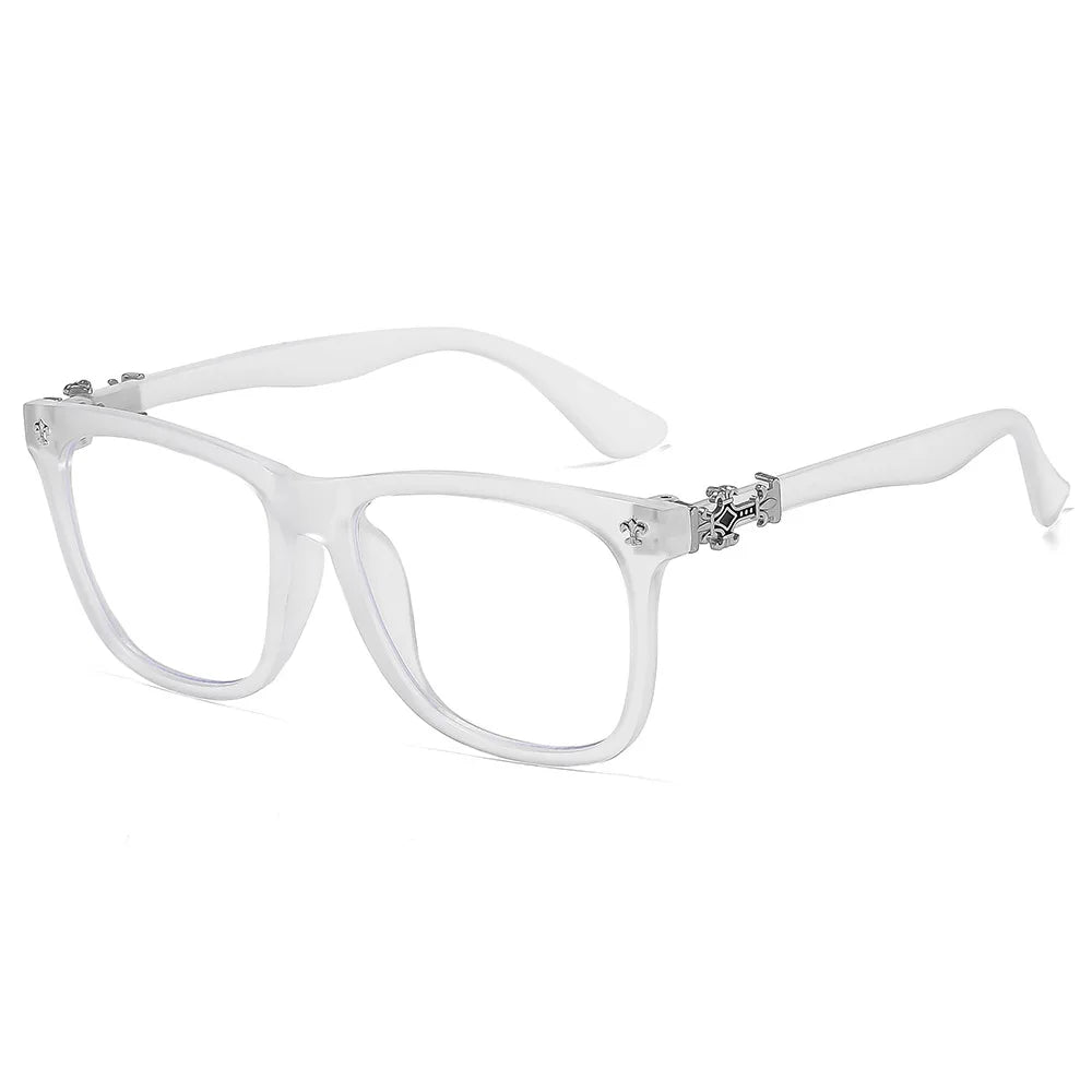 Modische Brillenfassung für Damen, Blaulichtfilter, eckige Brille für Herren, Vintage-Korrektionsbrille