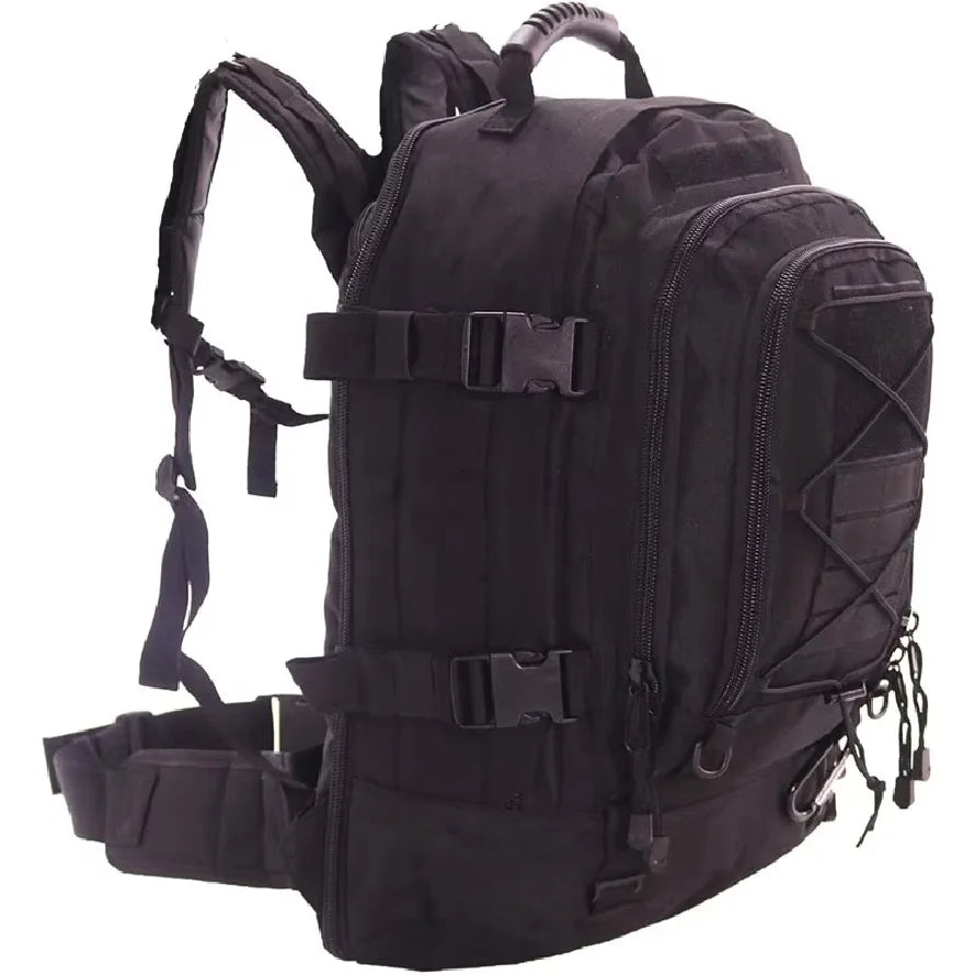 60 L Nylon Tactical Hiking Backpack with Rain Cover Not Included