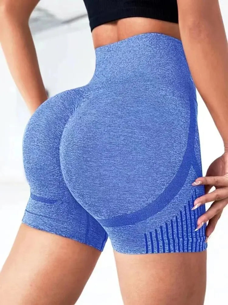 Pantalón corto deportivo de mujer, cintura alta