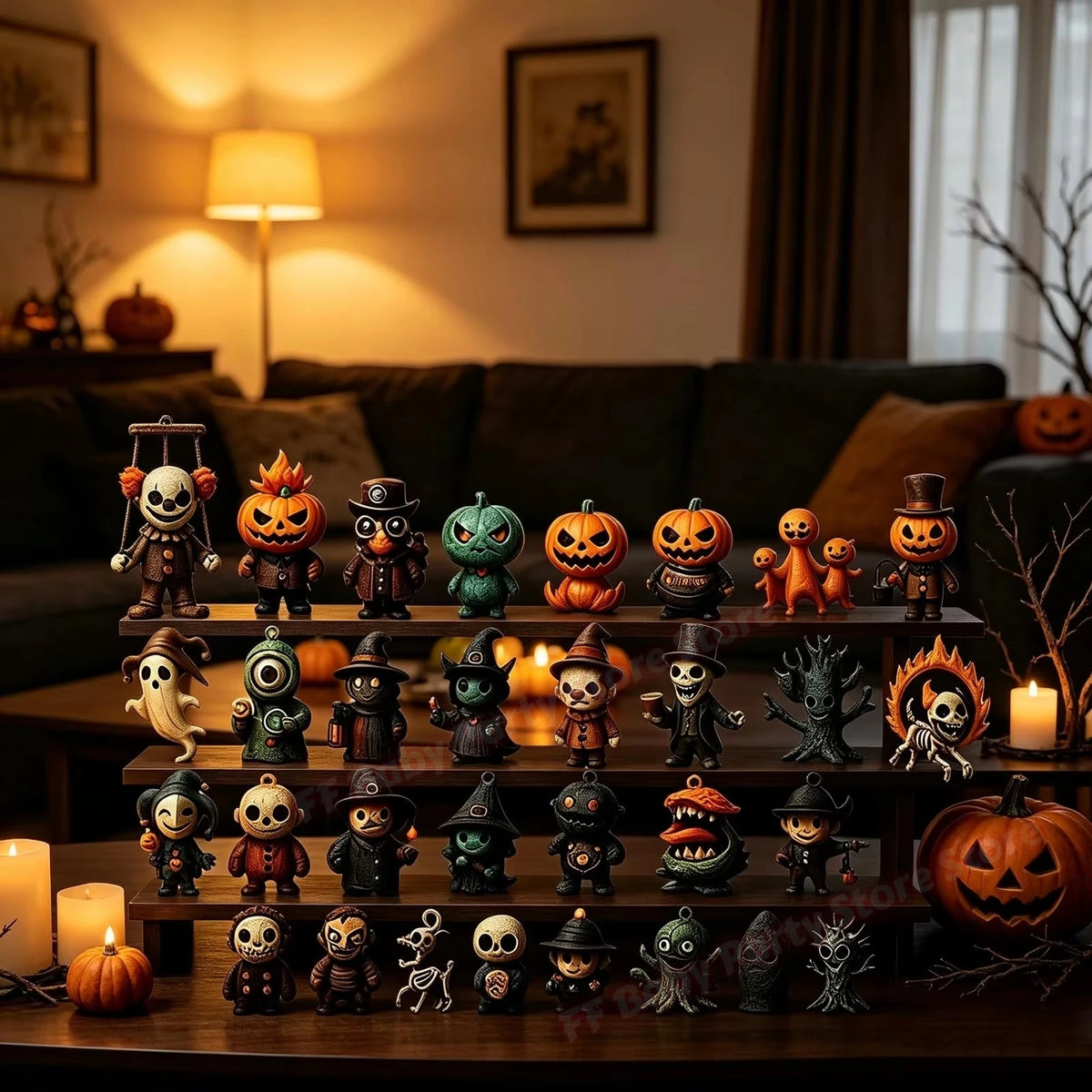 Calendario de Adviento de Halloween 2026: 31 noches de terror, caja de cuenta atrás con mini figuras espeluznantes en 3D, regalo para fiestas de Halloween