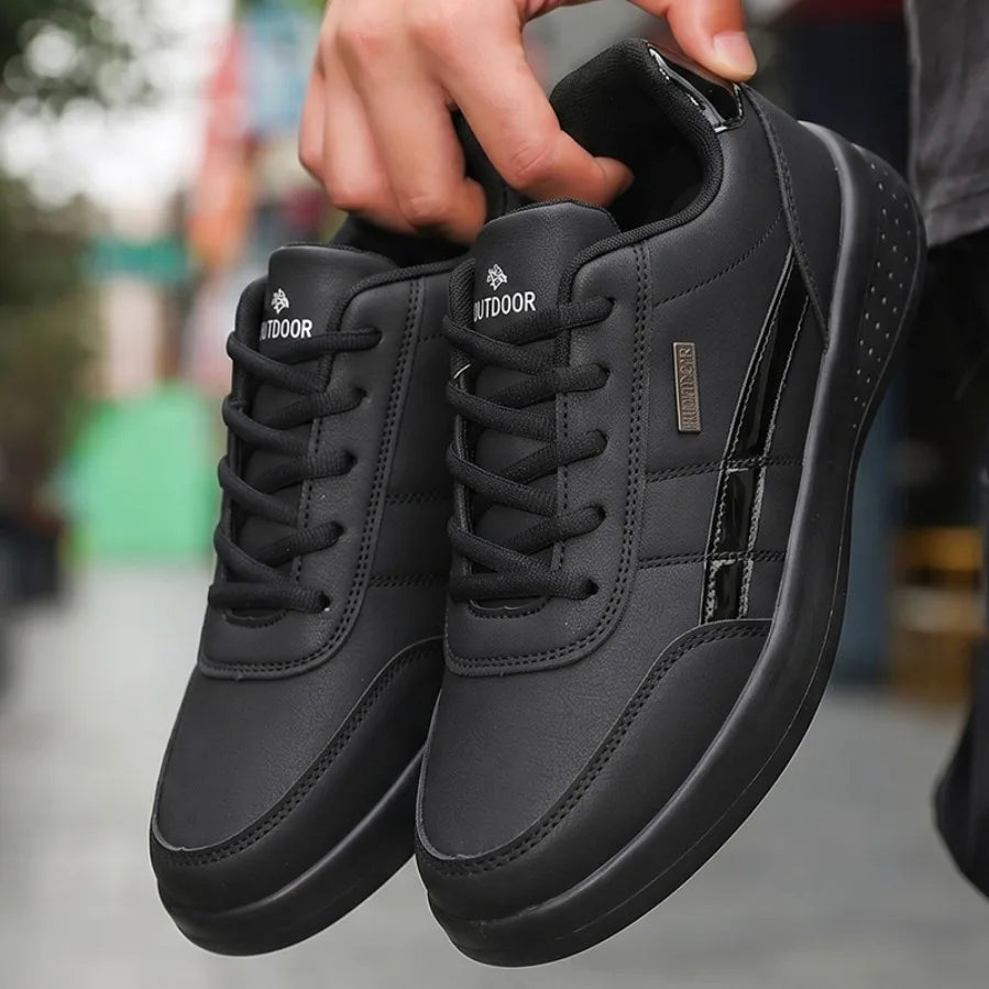 Men's Shoes Spring Autumn Waterproof Walking Sneakers Leisure Male Leather Sports Shoes Non-Slip Footwear Tennis for Men